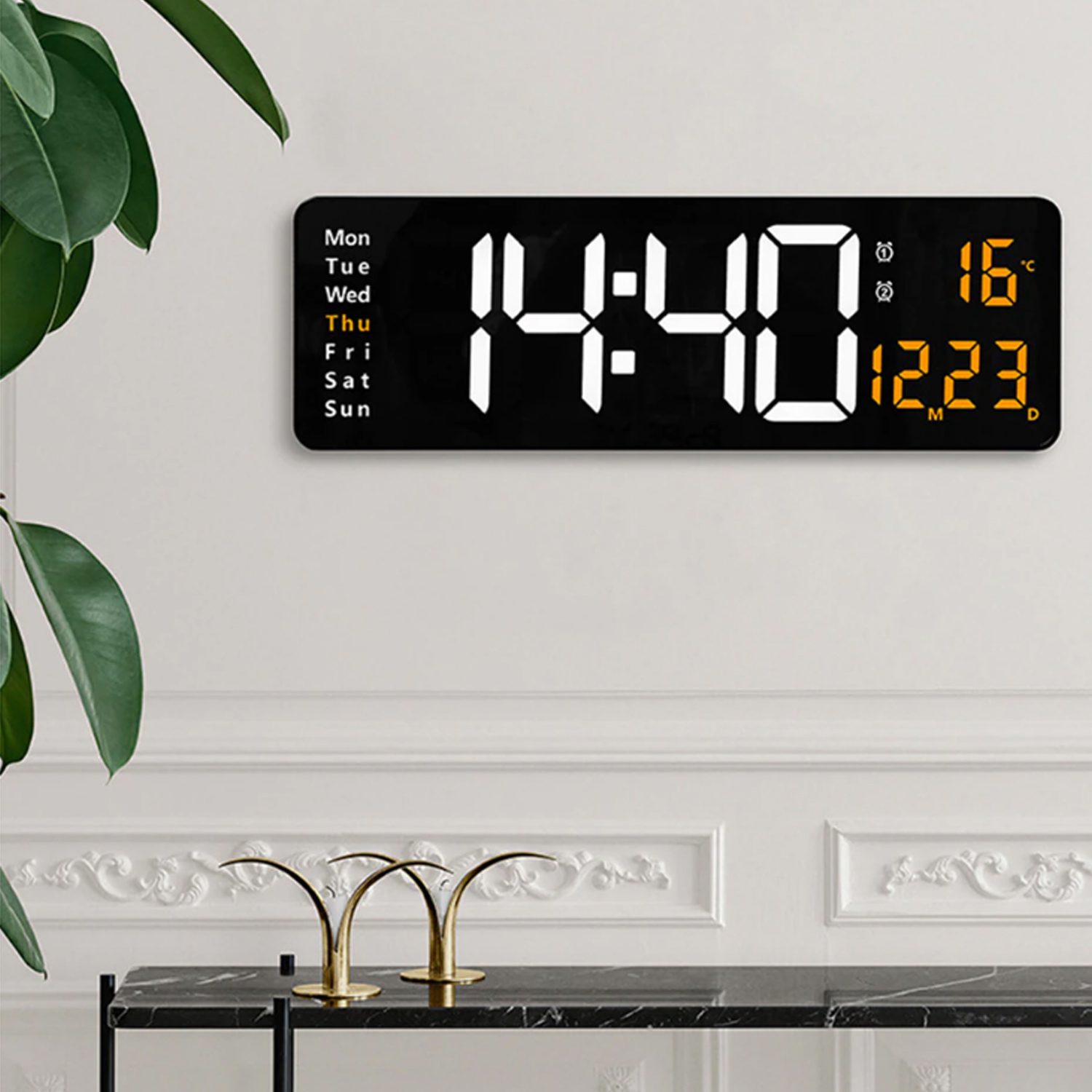 Reloj temporizador de pared fecha temperatura - Imagen 4