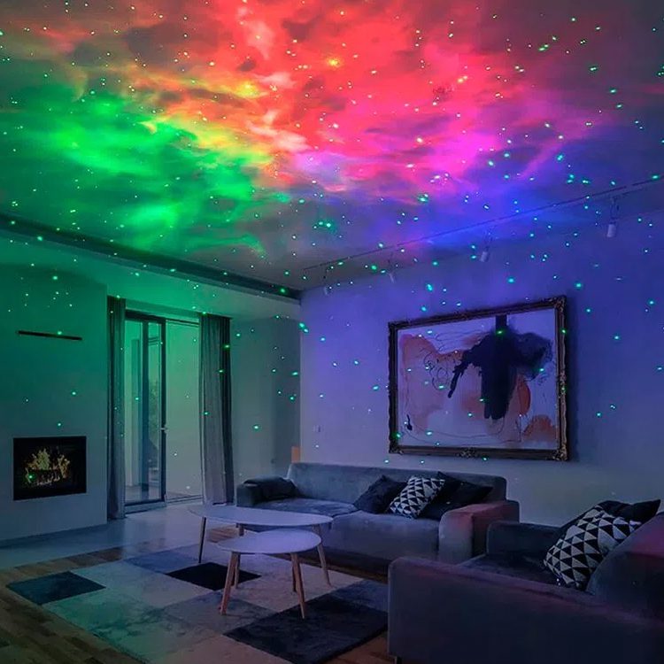 Proyector de Galaxia RGB Lámpara control celular - Imagen 3