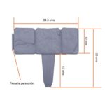 Valla Jardín estacas borde diseño piedras adoquin x 5 - Imagen 6