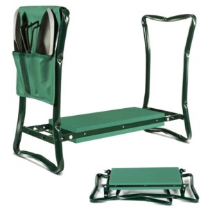 Silla jardinería rodillera y organizador herramientas