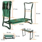 Silla jardinería rodillera y organizador herramientas - Imagen 2