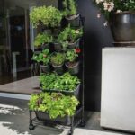 Huerto vertical con ruedas jardinera maceteros móvil - Imagen 2