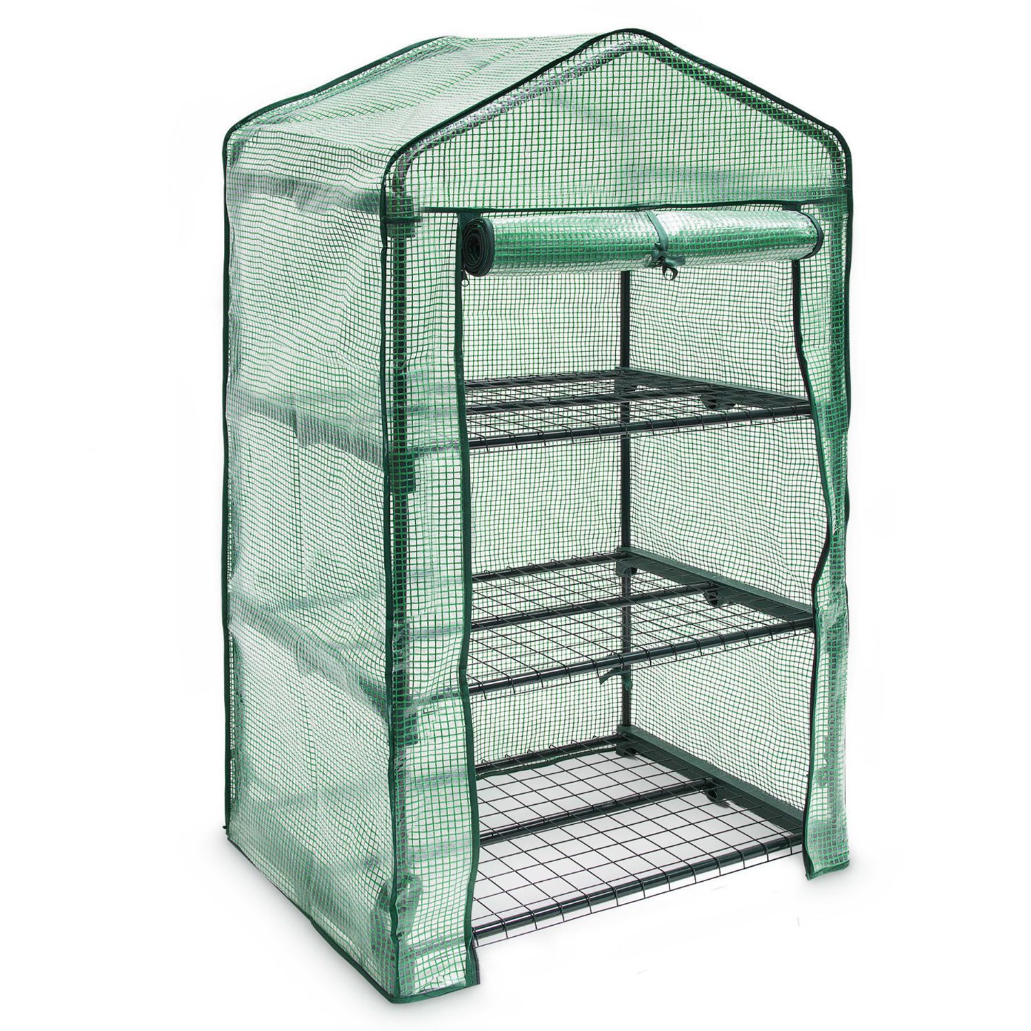 Mini invernadero vertical armable 3 bandejas 131 cms - Imagen 1