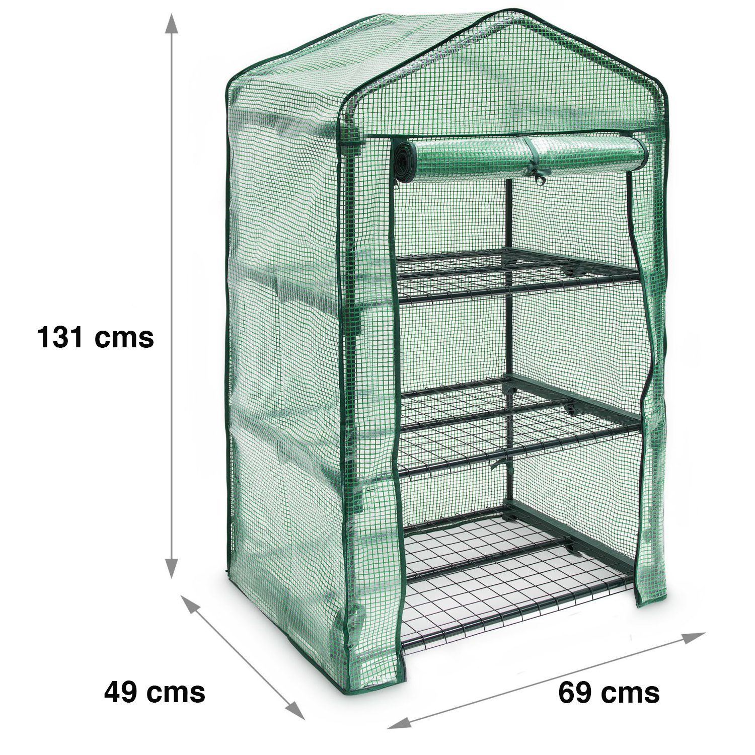 Mini invernadero vertical armable 3 bandejas 131 cms - Imagen 5