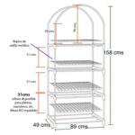 Mini invernadero vertical armable 4 bandejas 158 cms - Imagen 2