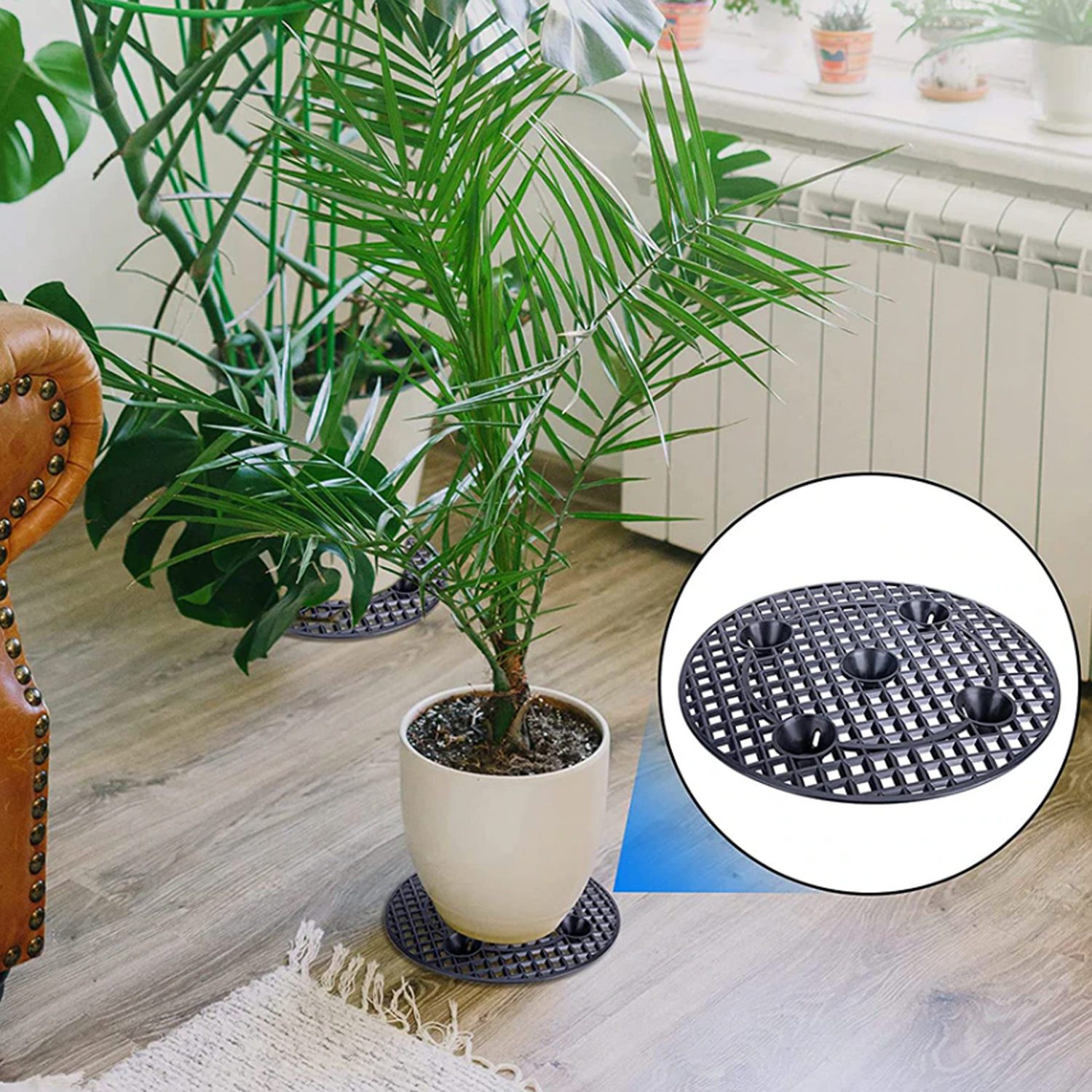 Soporte Planta Macetero Base Elevador Hasta 60 Kg - Imagen 5