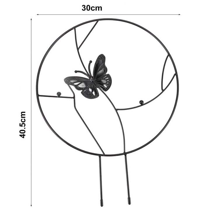 Soporte plantas trepadoras Mariposa Negra - Imagen 7