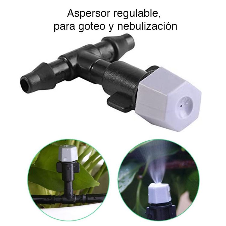 Kit aspersores Sistema Nebulización Patio 5 mts - Imagen 2