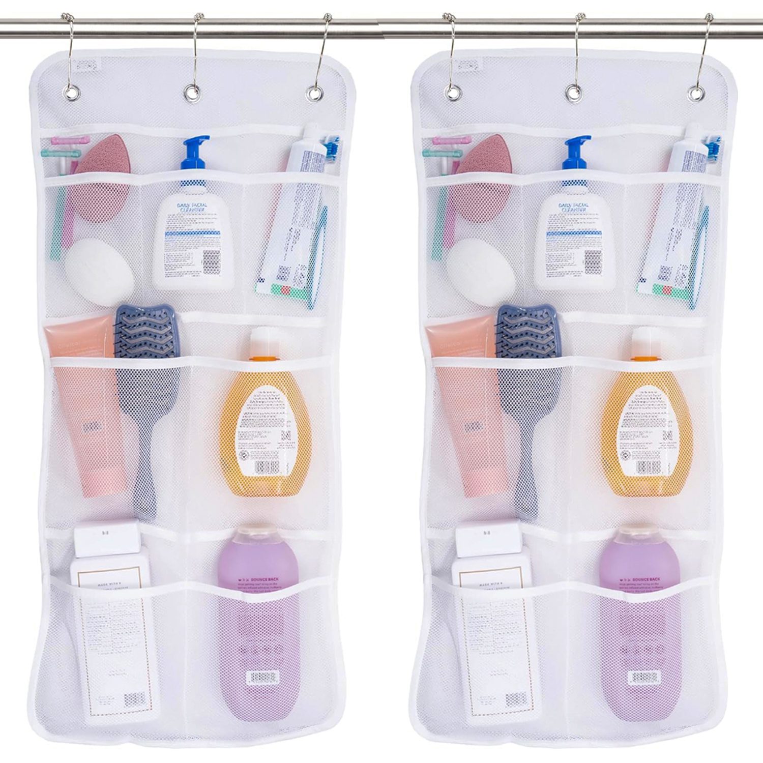 Organizador-de-ducha-colgante-para-cortina-|-Pack-2-unidades Organizador de ducha colgante