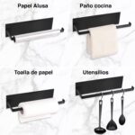 Porta Toalla Nova alusa magnético refrigerador negro - Imagen 5