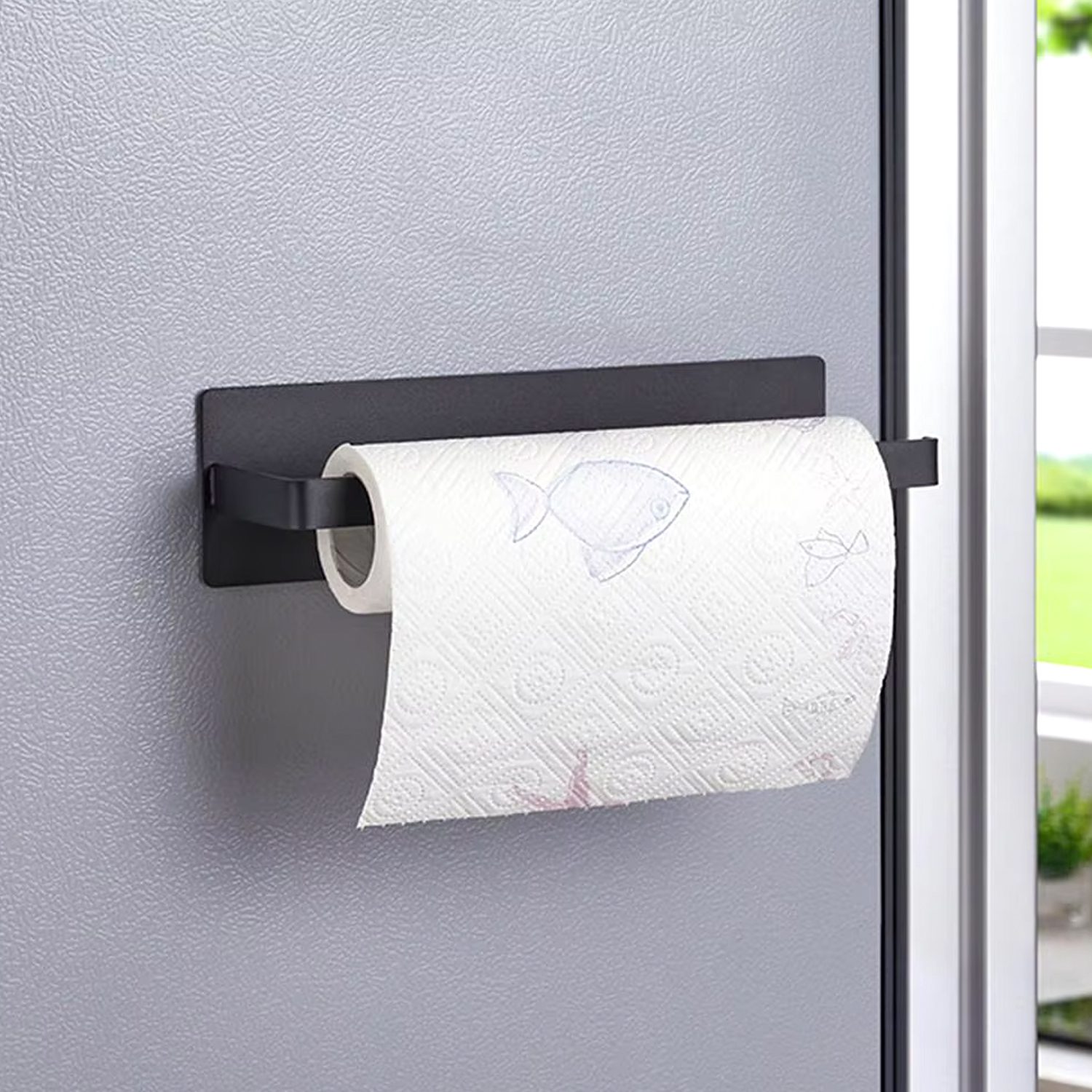 Porta Toalla Nova alusa magnético refrigerador negro - Imagen 6