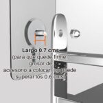 Colgador tornillo no más clavos adhesivo pared x 4 - Imagen 6