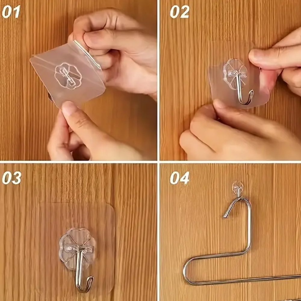 Gancho colgador adhesivo pared perchero muro - Imagen 2