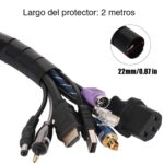 Protector organizador de cables 2 mts negro - Imagen 3
