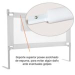 Baranda para cama seguridad lateral Blanca - Imagen 4