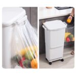 Basurero reciclaje con ruedas separador basura 38L - Imagen 3