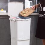 Basurero reciclaje con ruedas separador basura 38L - Imagen 4