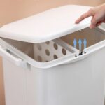 Basurero reciclaje con ruedas separador basura 38L - Imagen 9