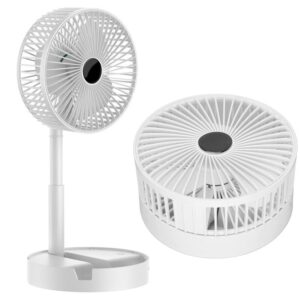 Ventilador USB de escritorio altura ajustable Blanco