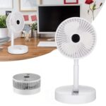Ventilador USB de escritorio altura ajustable Blanco - Imagen 2