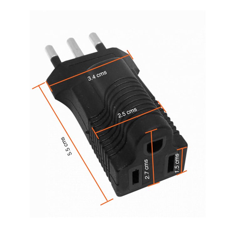 Adaptador Enchufe Americano US a Nacional - Imagen 2
