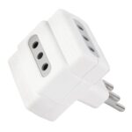 Enchufe triple corriente 3 tomas 1500W ME-1103