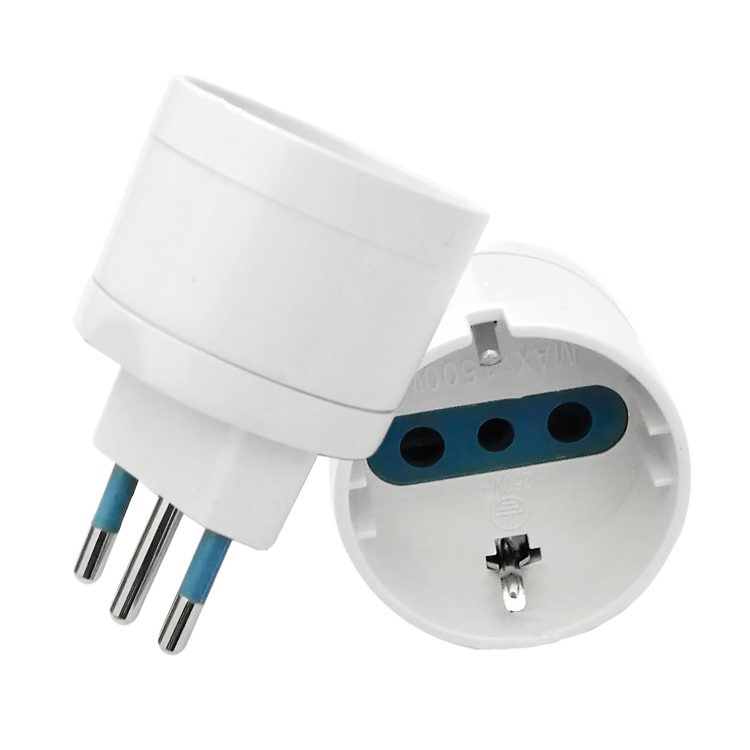 Adaptador eléctrico Schuko 10A Máx 1500W - Imagen 1