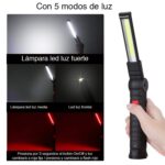 Linterna led de trabajo led plegable recargable imán - Imagen 5