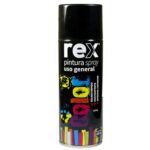 Spray Negro Mate pintura secado rápido Rex 400 ml