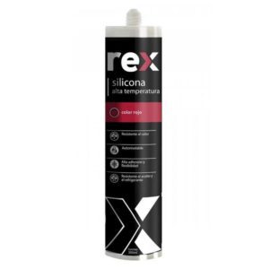Silicona Alta temperatura roja Rex 300 ml