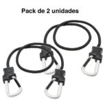 Piola cuerda Elasticada Mosquetón gancho Pack 2 - Imagen 4