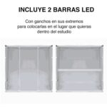 Mini Estudio fotográfico portátil 80 cms Led USB - Imagen 6