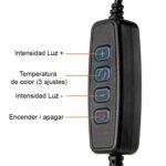 Aro Anillo Luz led 33 cms iluminación ajustable - Imagen 4