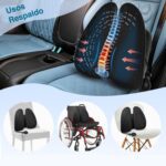 Cojín Respaldo Lumbar silla ajuste presión aire - Imagen 7