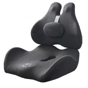 Cojín y Respaldo Lumbar para coxis silla y automóvil