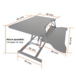 Convertidor escritorio de pie elevador altura ajustable - Imagen 2