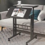 Escritorio mesa convertible altura ajustable con ruedas - Imagen 4