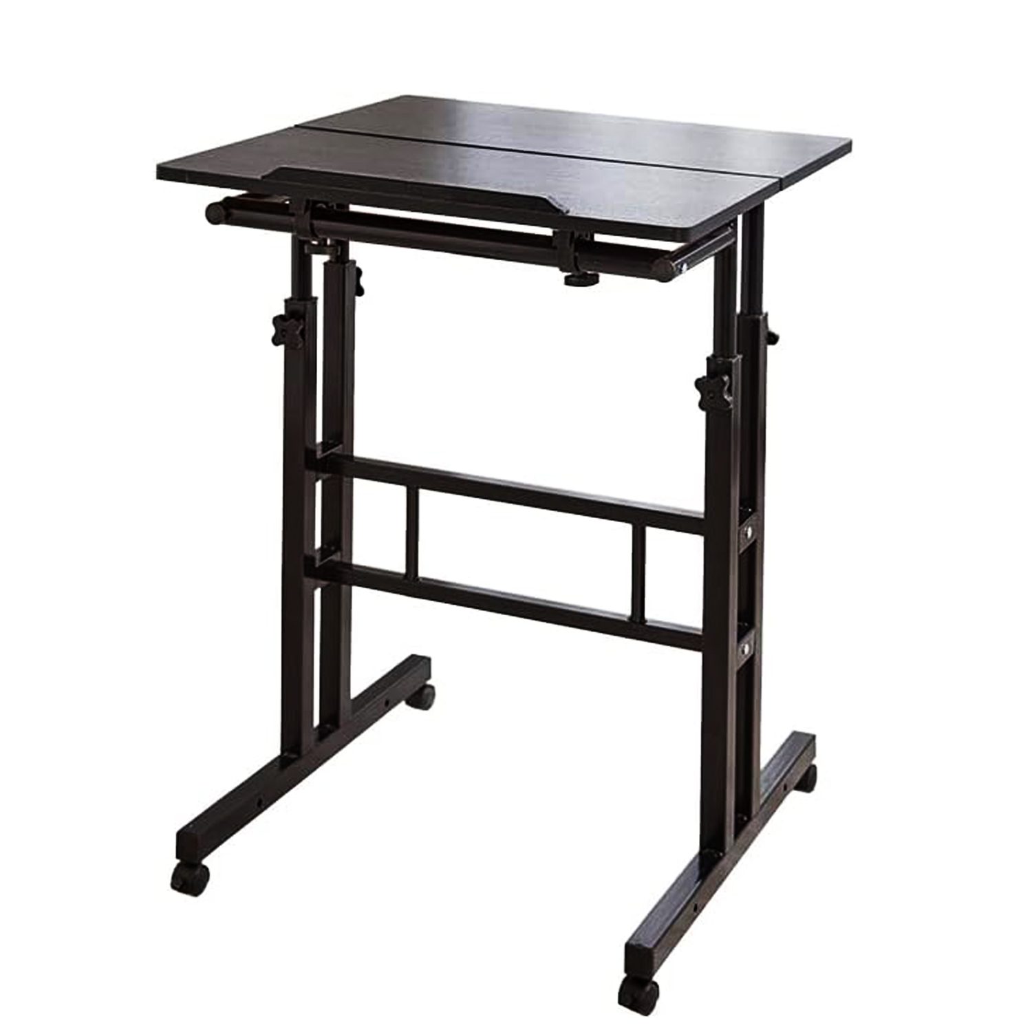 Escritorio mesa convertible altura ajustable con ruedas - Imagen 9