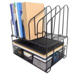 Organizador de escritorio oficina metálico con cajón - Imagen 2