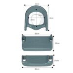Asiento baño WC niños escalera altura regulable Verde - Imagen 9