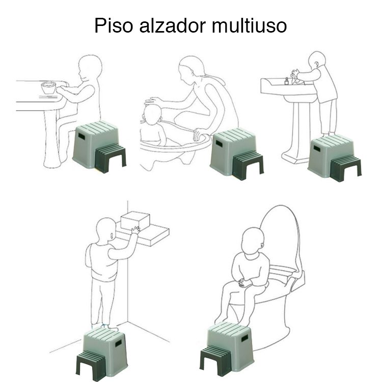 Piso Alzador Niños Multiuso doble escalón 100KG - Imagen 9