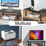 Elevador Base Alzador monitor con soporte celular metal - Imagen 5