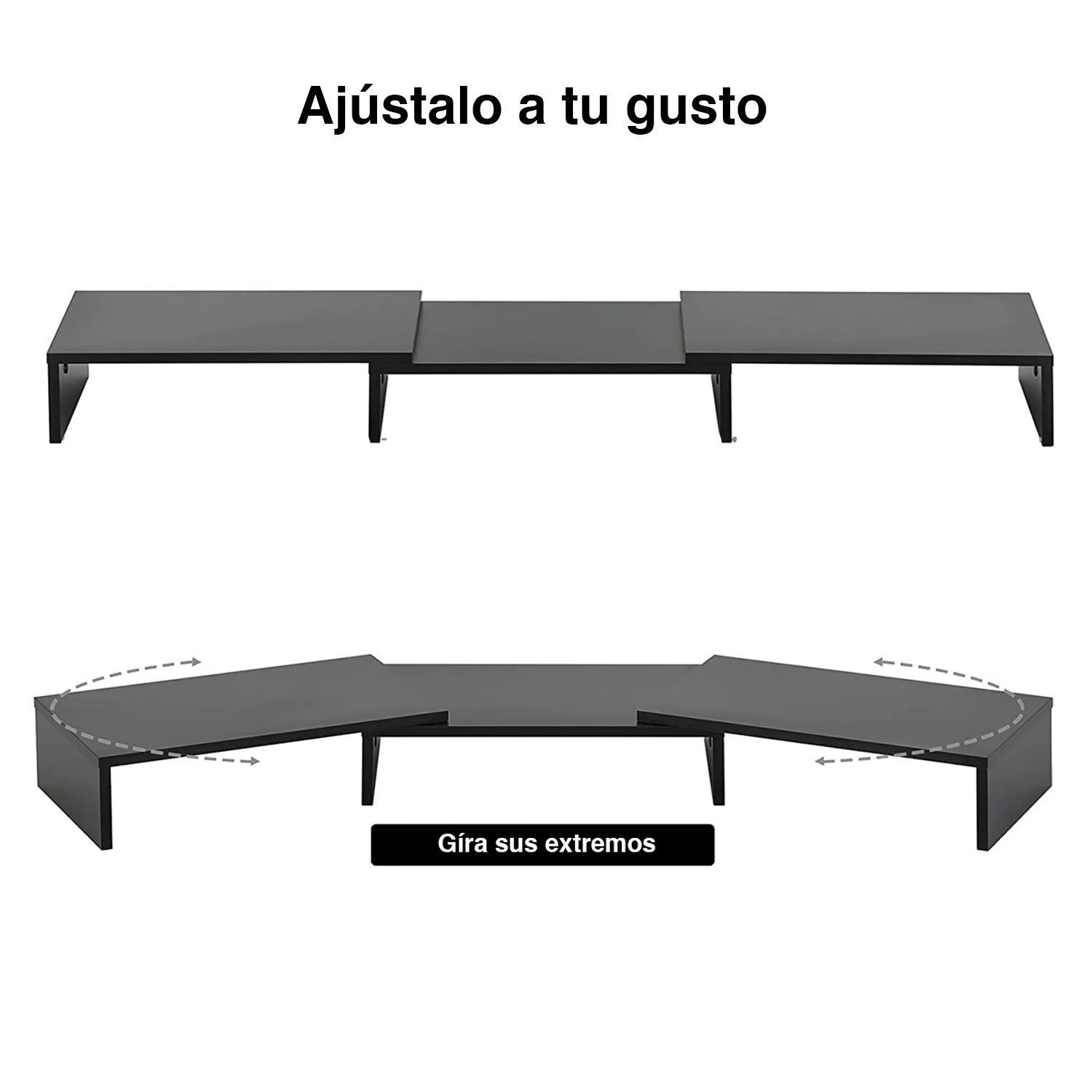 Elevador Alzador doble monitor ajustable - Imagen 5