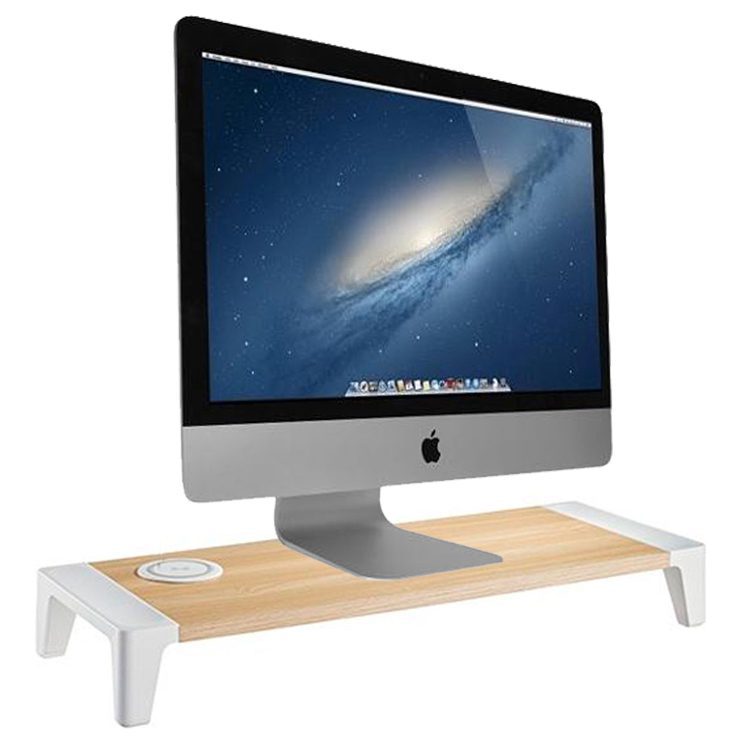 Alzador Monitor iMac Escritorio con cargador inalámbrico Qi - Imagen 1