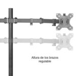 Soporte Doble Monitor Escritorio altura ajustable 27" - Imagen 3