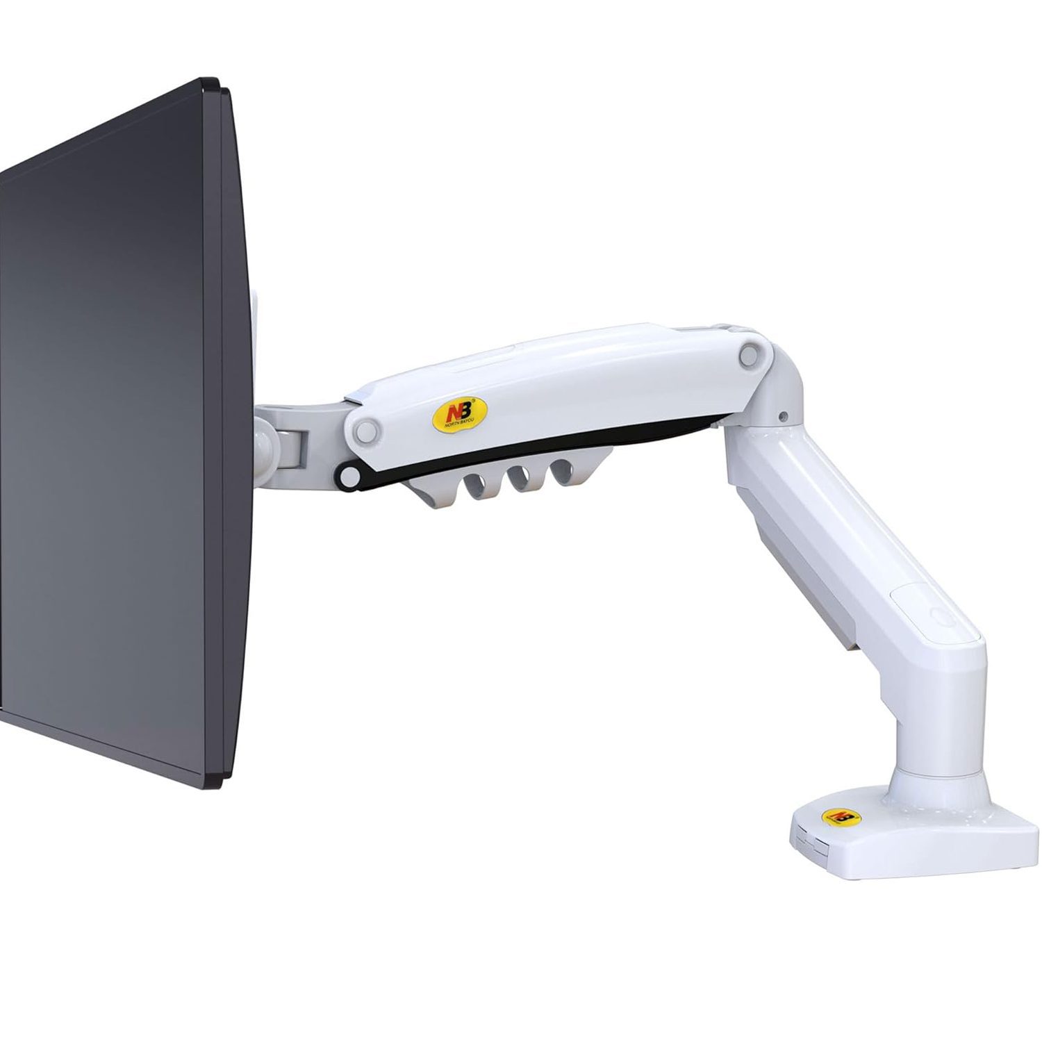 Soporte Monitor Blanco Articulado Giratorio Escritorio - Imagen 2