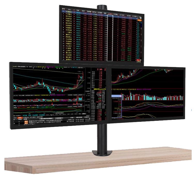 Soporte 3 Monitores escritorio 13 a 27 pulgadas - Imagen 6