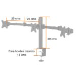 Soporte monitor triple alineacion horizontal - Imagen 6