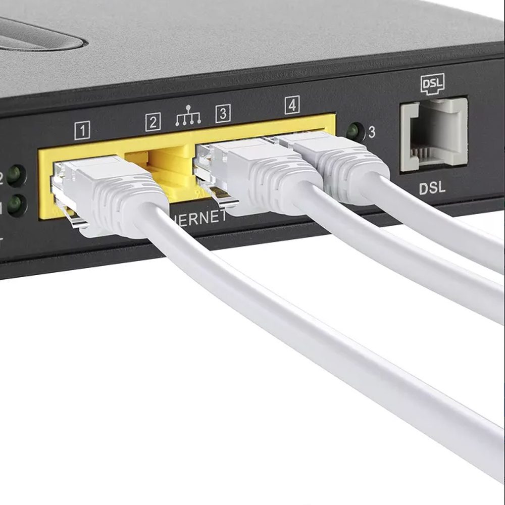 Cable de red cat 5e 25 metros Rj45 Lan Blanco - Imagen 4