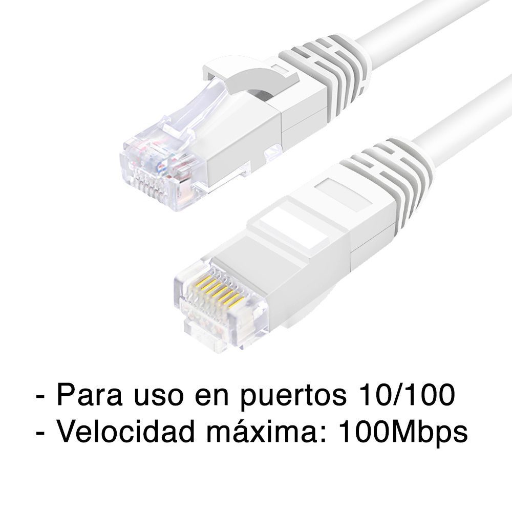 Cable de red cat 5e 25 metros Rj45 Lan Blanco - Imagen 3